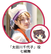 「太田川千代子」役七緒舞