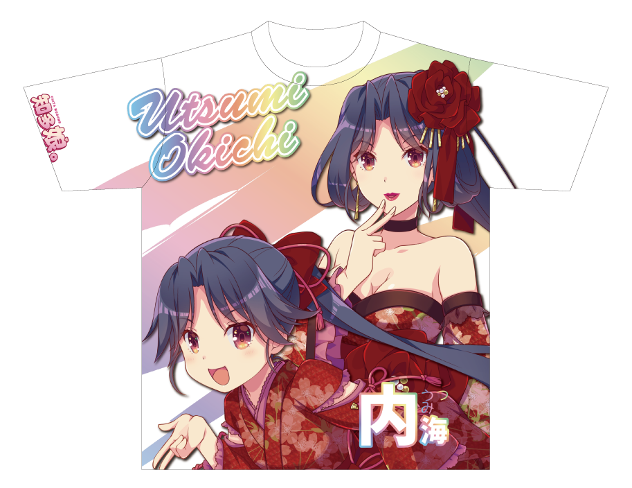 知多娘。キャラクター前面Tシャツ第二弾　【内海お吉】