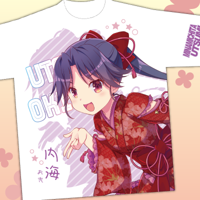 知多娘。キャラクター前面Tシャツ第三弾　【内海お吉ちゃん】