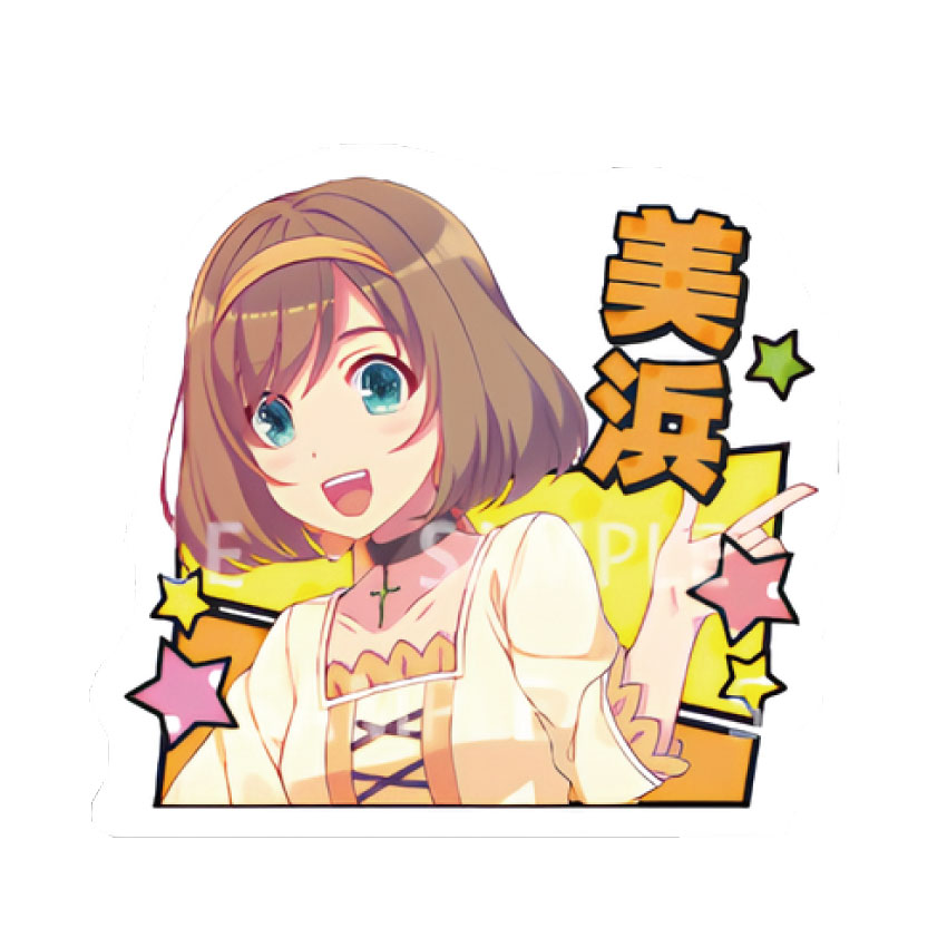 アクリルバッチ　美浜恋